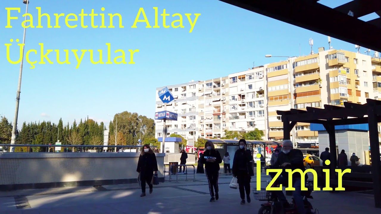 4K Walking in Izmir Fahrettin Altay | Turkey 2021