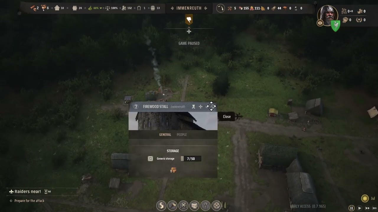 S3:E2 Manor Lords On The Edge Challenging Difficulty Expanding our Village and Surviving a Raid
