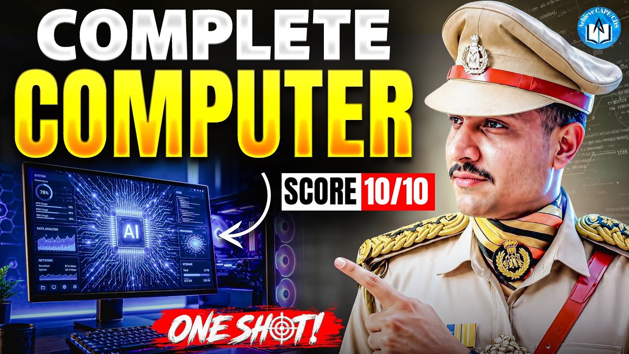 Complete COMPUTER (सम्पूर्ण कंप्यूटर) बस इतना पढ़ लो | ONE SHOT | Achieve CAPF #upsc #capf #computer