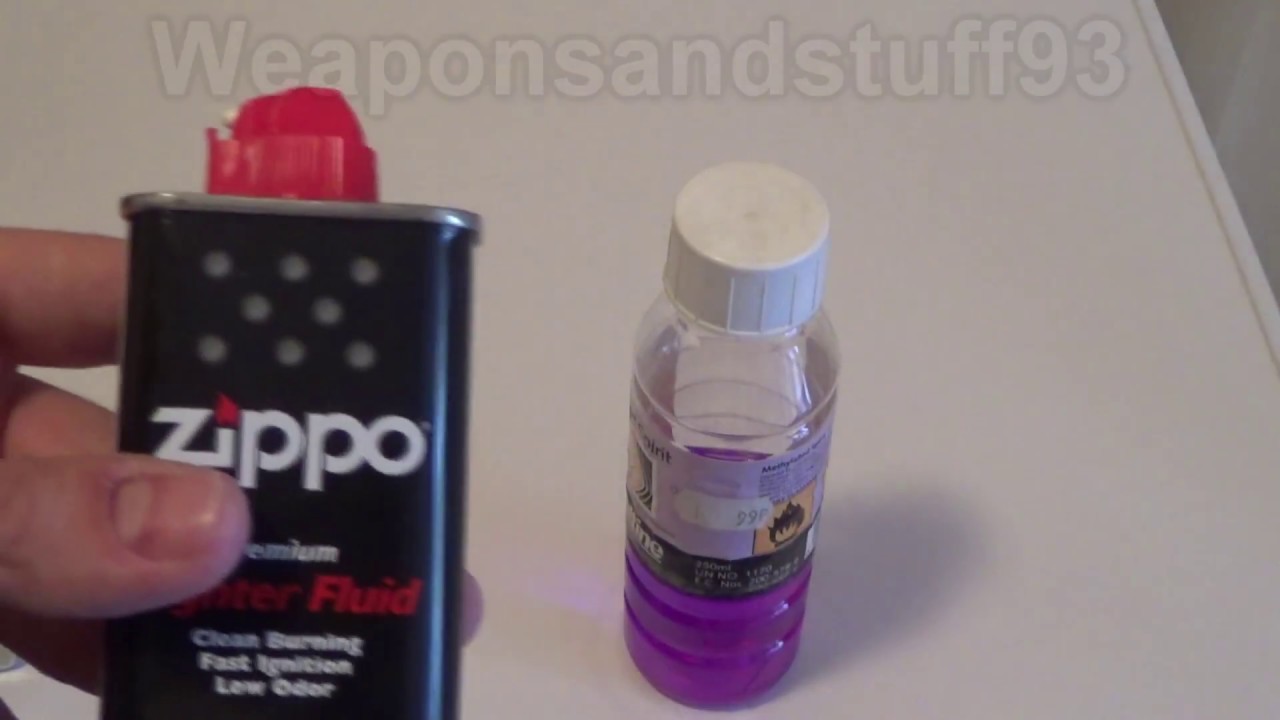 Тесты альтернативного топлива Zippo