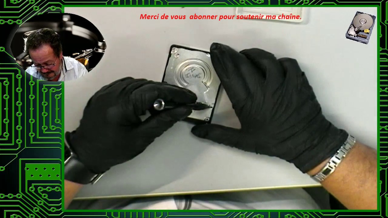 Changement tête de lecture et déplacement disque dans un autre boitier disque de David