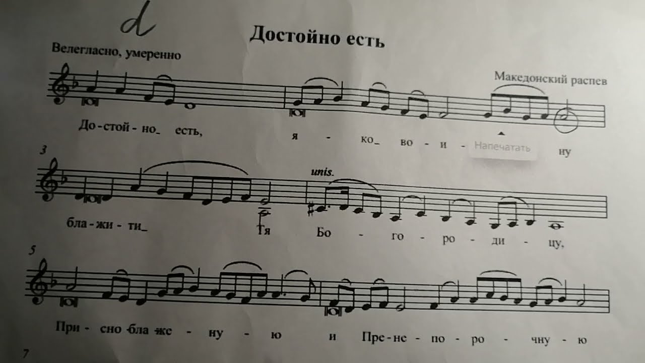 Потрясла до глубины души!!!Достойно есть Македонская . Нотный разбор.