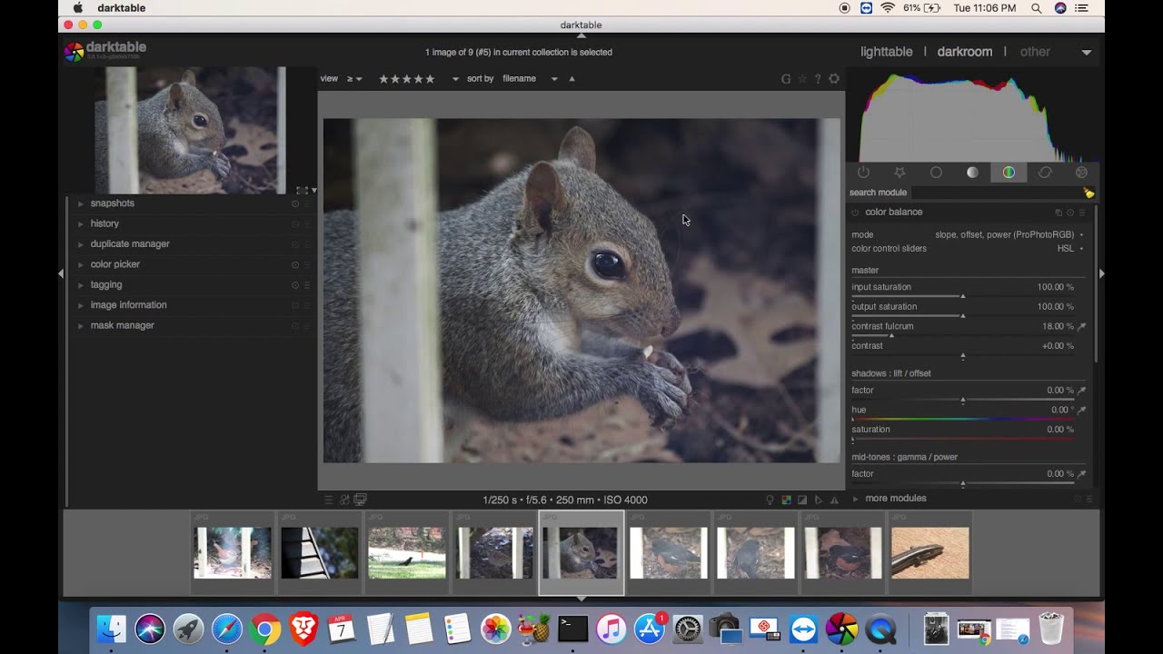 Update thumbnails on lighttable in DarkTable