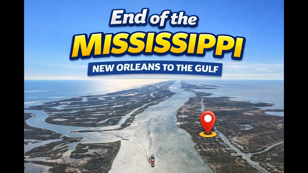 End of the Mississippi River | Low-Altitude VFR from New Orleans
