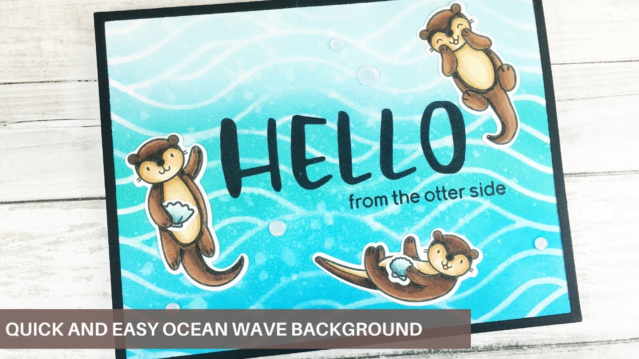 Quick and Easy Ocean Wave Background | Heffy Doodle New Release Hop