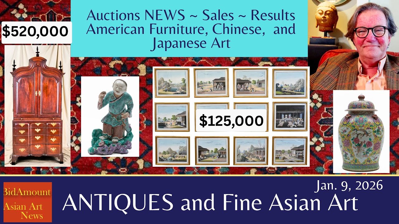 Antique collecting auction news Chinese , Japanese and western antiques including RESULTS