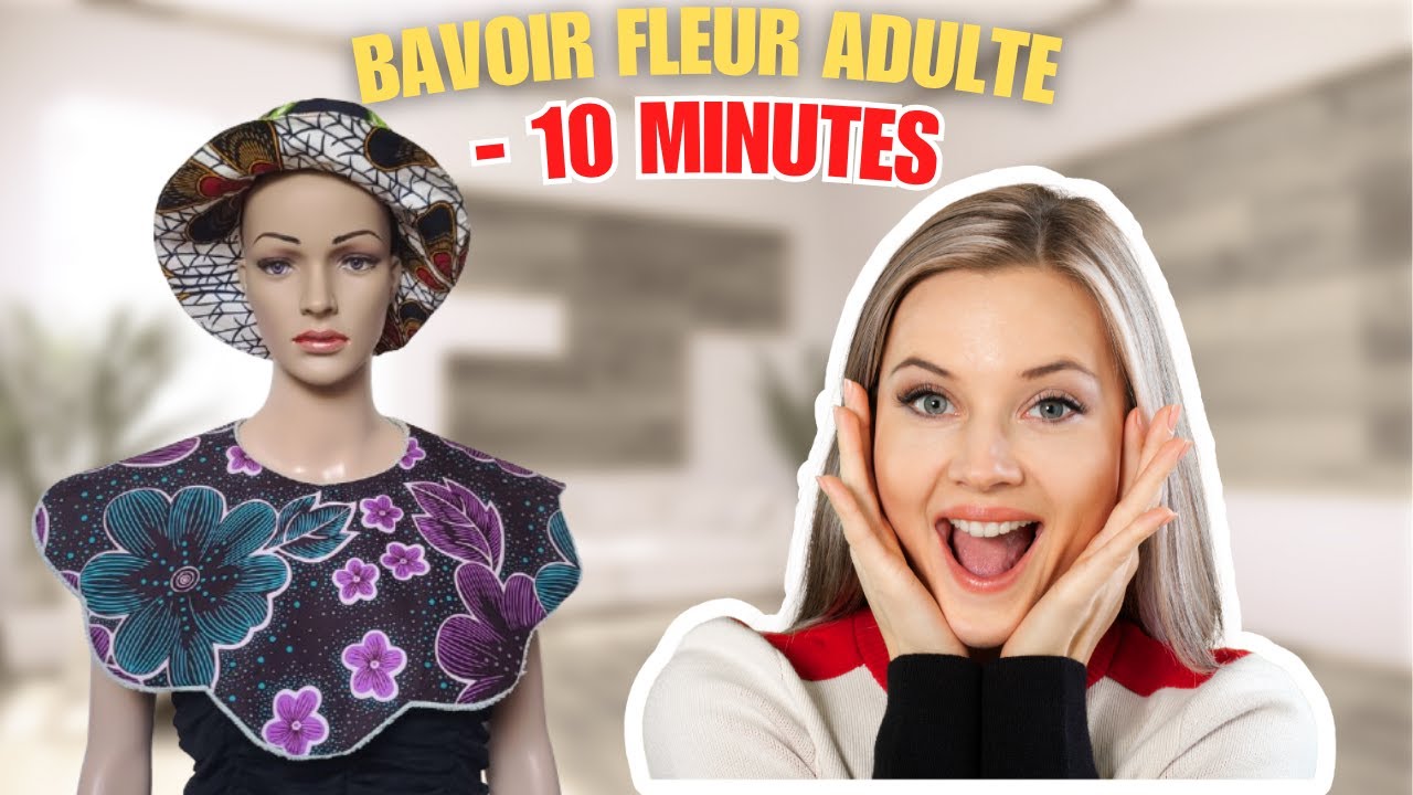 Tuto couture débutant : le bavoir pour adulte fleur super facile ?
