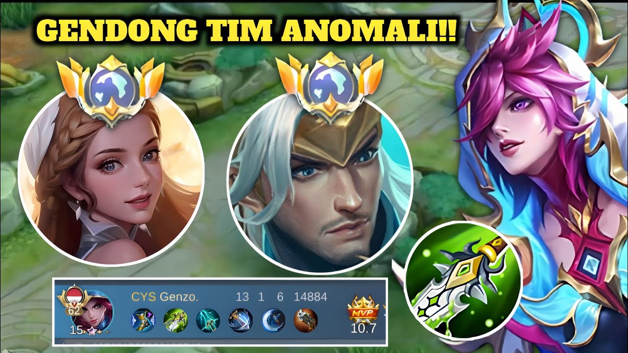 SUPER AGRESIF! CARA MAIN NATALIA CARRY TIM ANOMALI MELAWAN HERO - HERO META!! - MOBILE LEGENDS