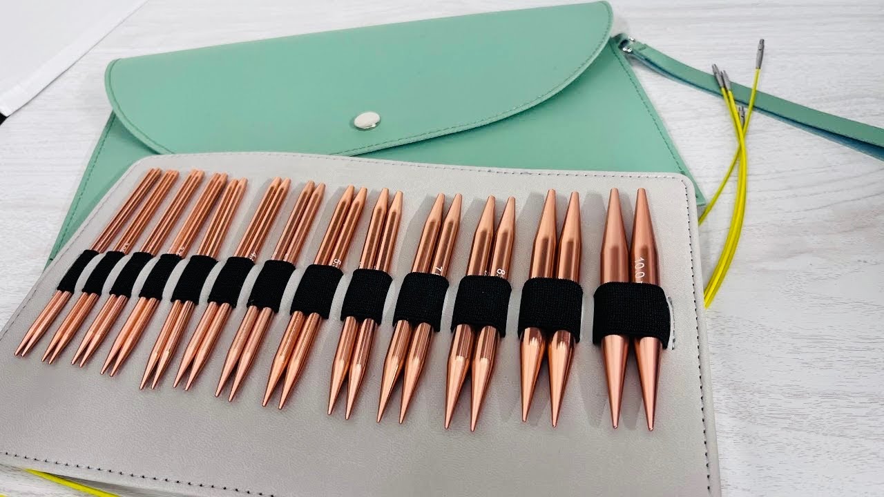 Demo and Review. Circular Knitting Needles Set, 13 Pairs Interchangeable Needle for Knitting in Bag
