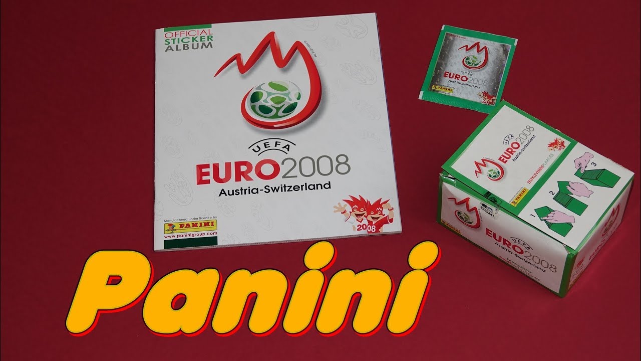 Panini Sticker Album UEFA Cup 2008 new stickers for Paninialbum Lucky Bag unboxing old sticker