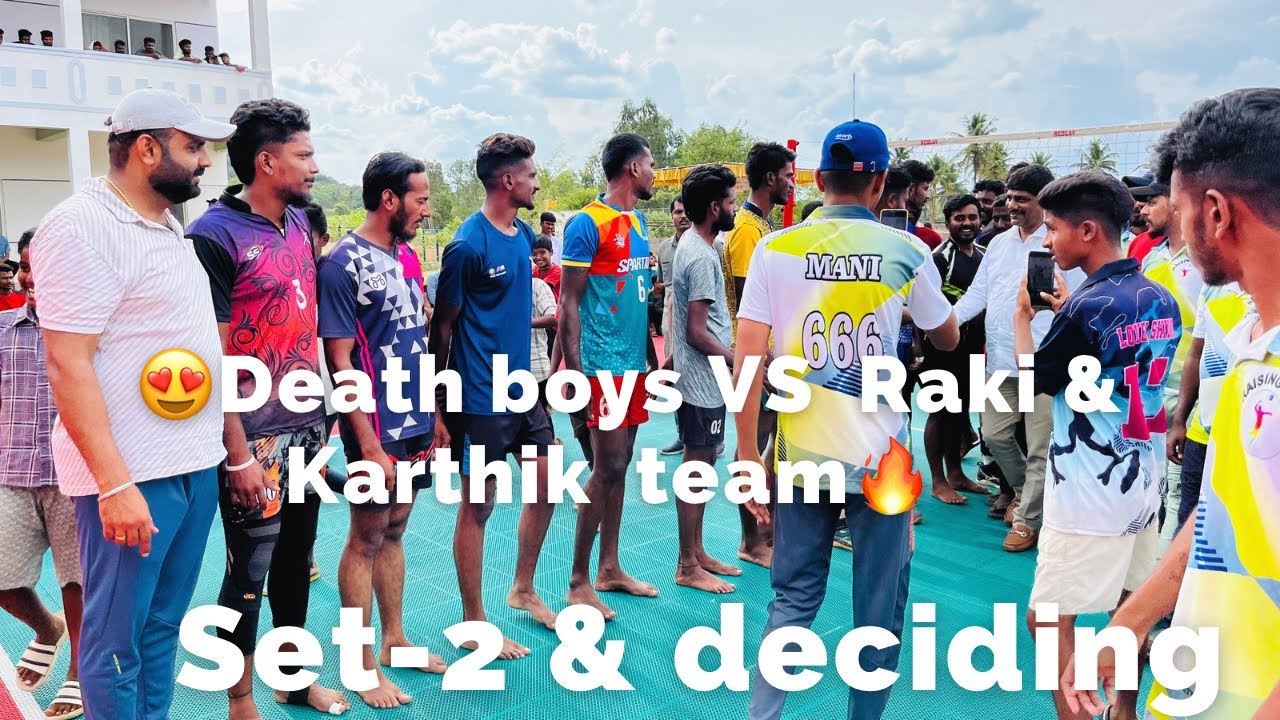 🔥Heavy twist & Turns match|🔥Death boys VS Raki & Karthik team🔥| Kanakapura Vollebyall tournament