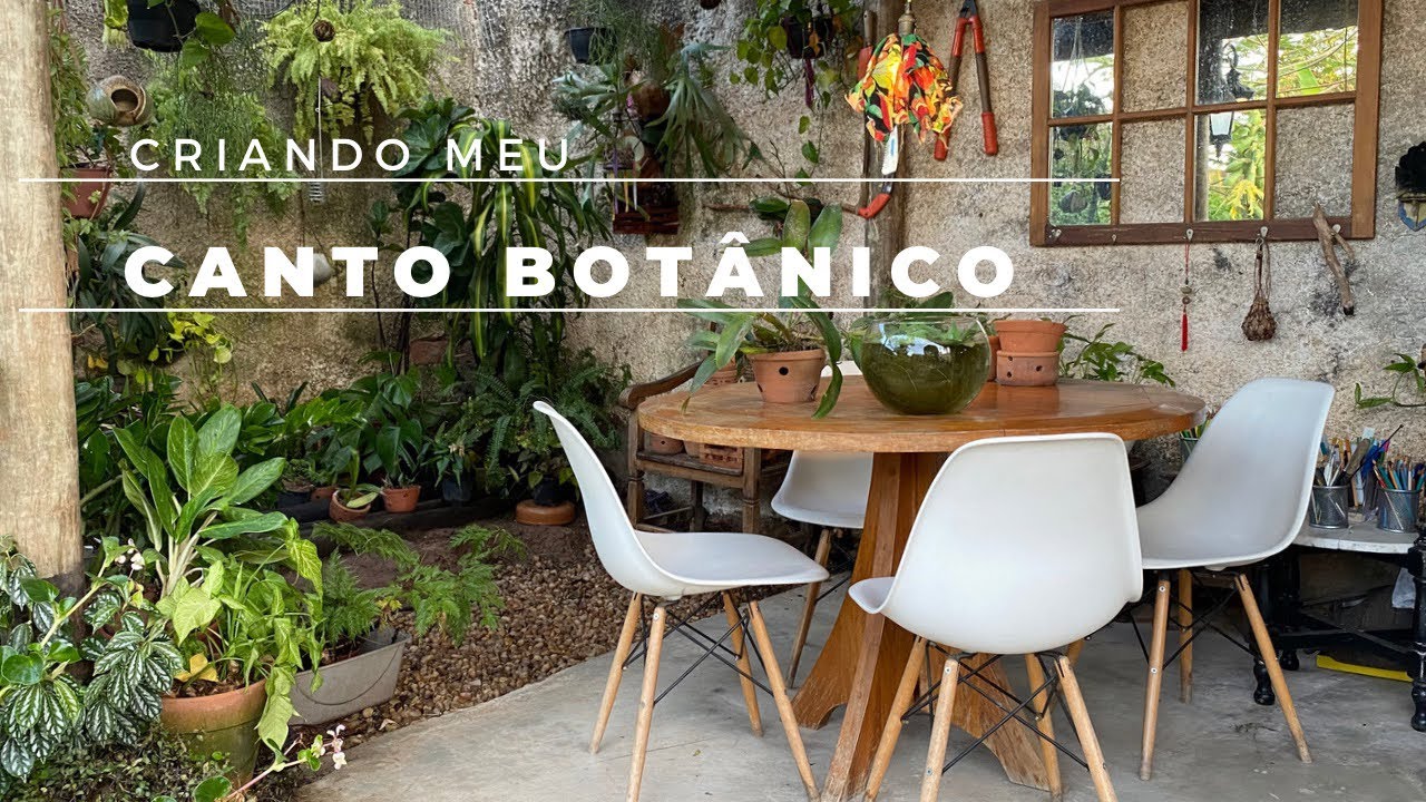 Canto botânico, organizando plantas e criando um local protegido para cultivar na varanda!