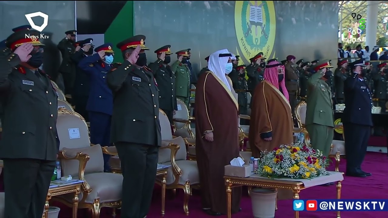 حفل تخريج الطلبة الضباط من الدفعة 48 ودورة تأهيليةالضباط الأولى ودورةالضباط الأطباء بكلية علي الصباح