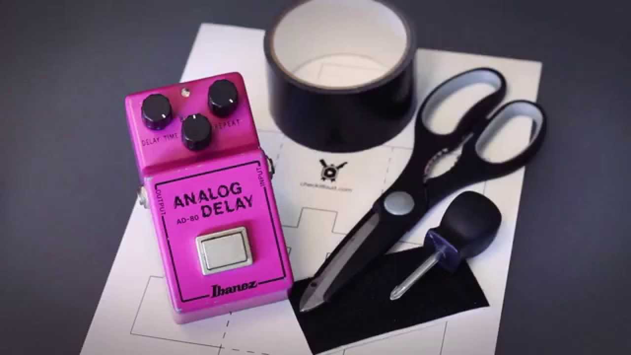 Applying Velcro to an Ibanez AD80 (FREE Template)
