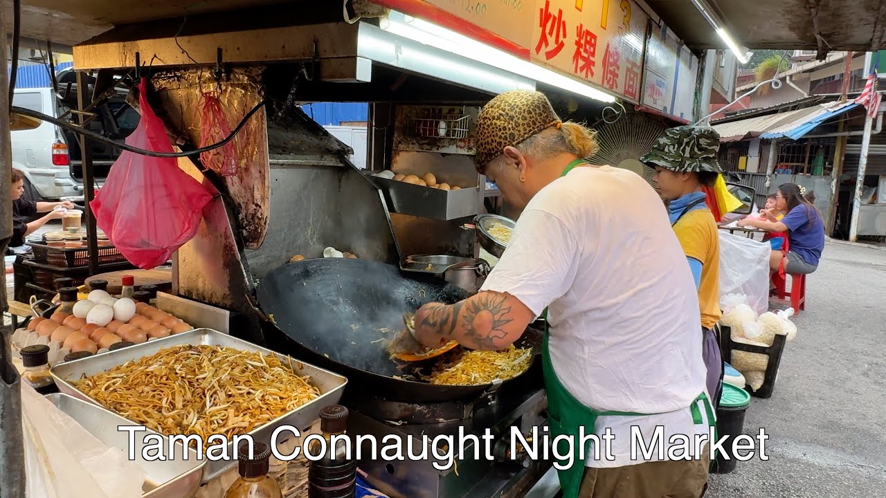 Connaught Night Market / Pasar Malam Taman Connaught - 4K Video -