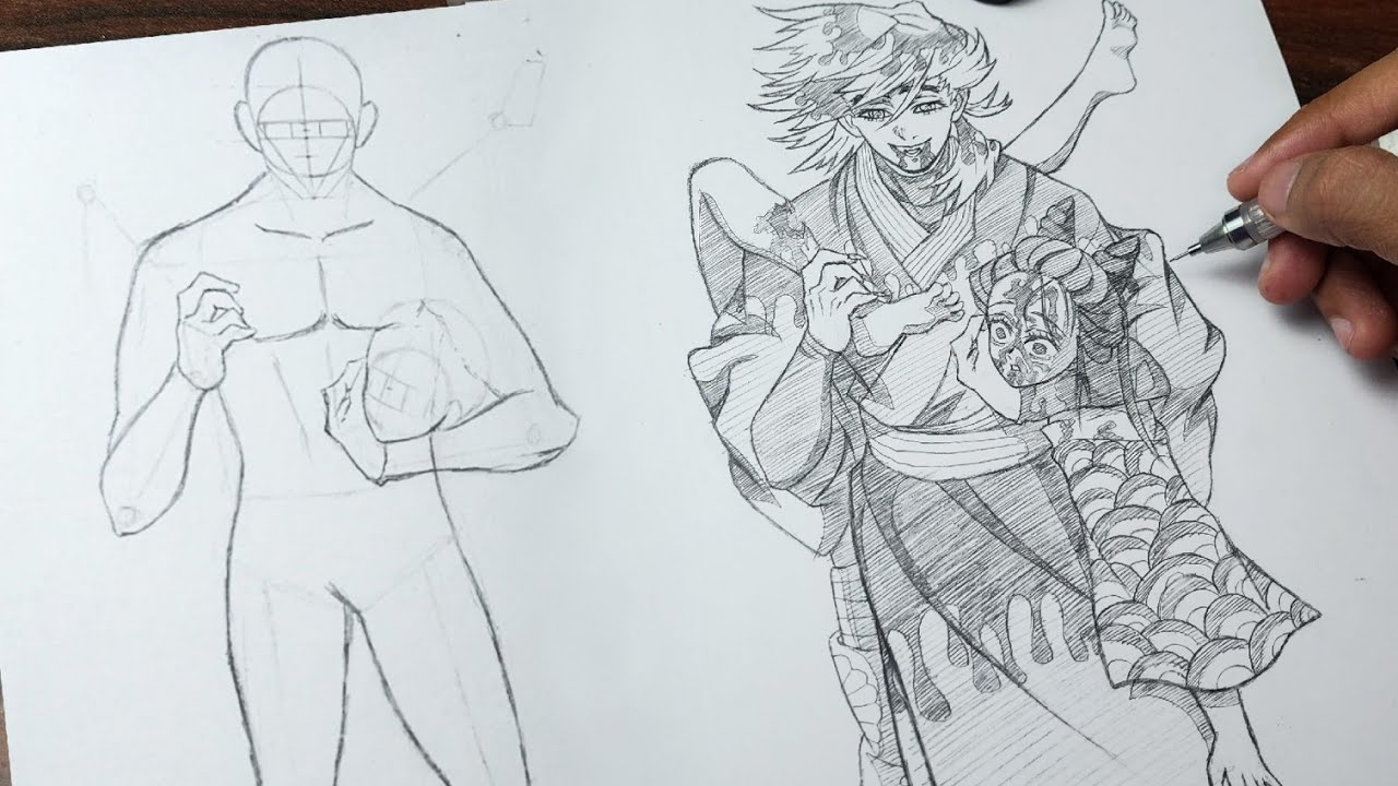 How To Draw Douma Full Anatomy Guide | Demon Slayer