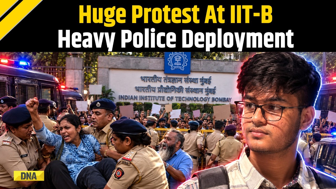 Big Chaos At IIT Bombay! Students & Faculty Both Stage Massive Protests, Heavy Police Deployment