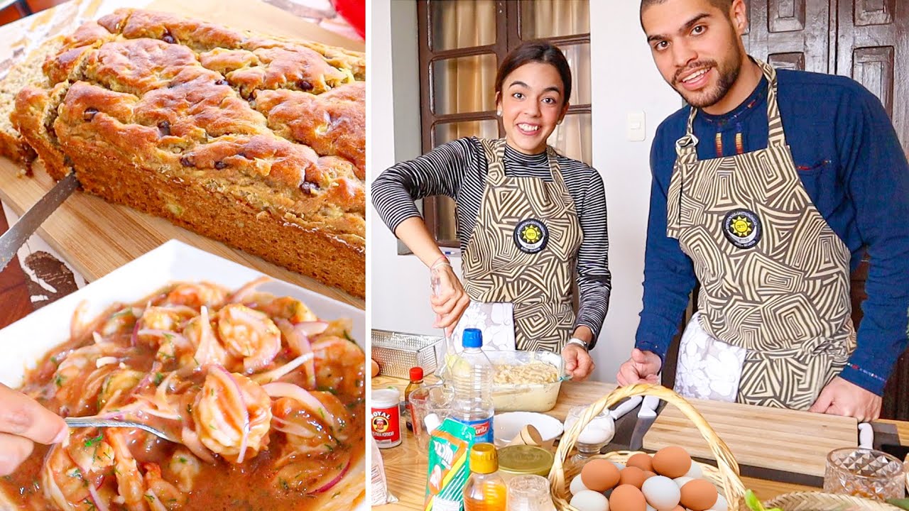 Preparando CEVICHE Ecuatoriano y BUDÍN de Banana Caseros | Experiencia Gastronómica - Parte 1