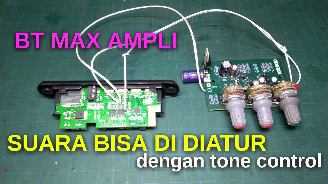 cara pasang TONE KONTROL pada BLUETOOTH yang sudah ada POWER nya.