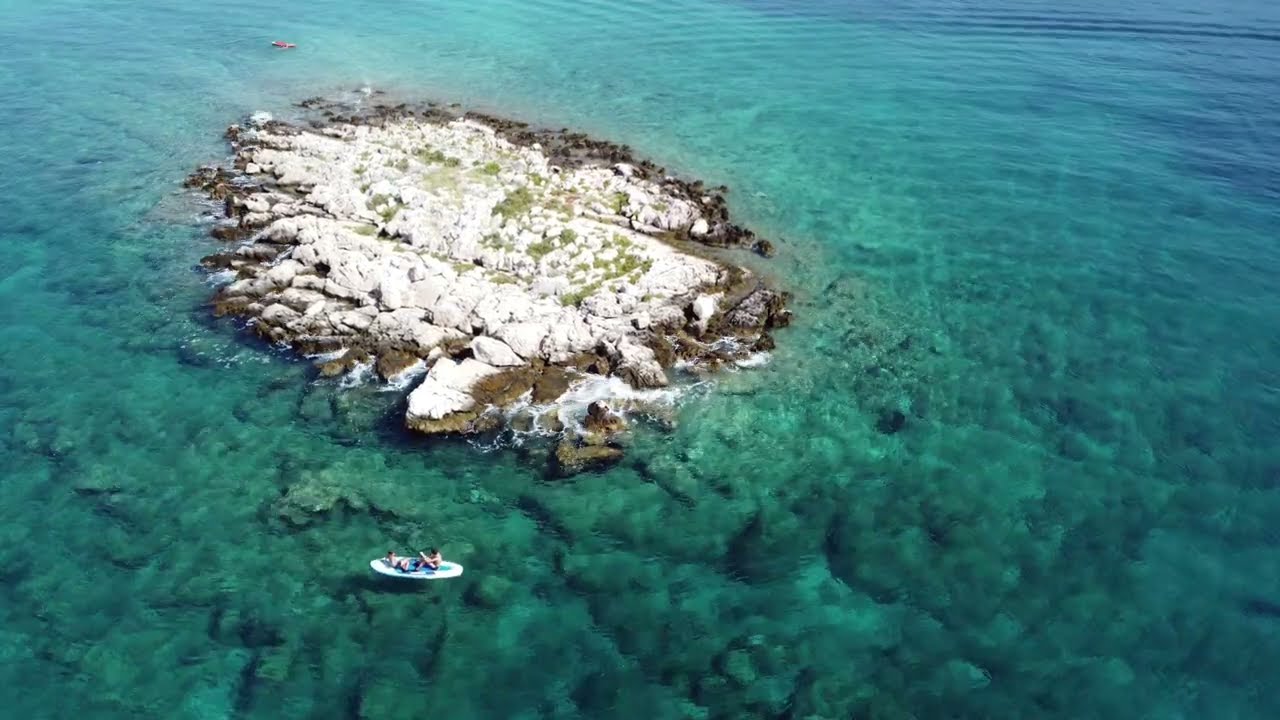 Sevid (Croatia / Chorvatsko) * SUP paddleboard trip from Oštrica Mala to island Školjič