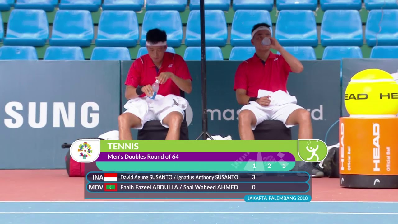 Asian Games 2018 First Round: Anthony Susanto/David A. Susanto vs Abdulla/Ahmed