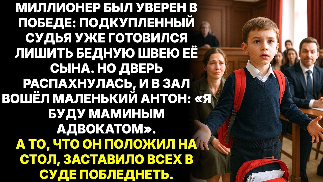Миллионер смеялся в суде над жены, забирая ребенка, но 10-летний сын достал диктофон и все замерли