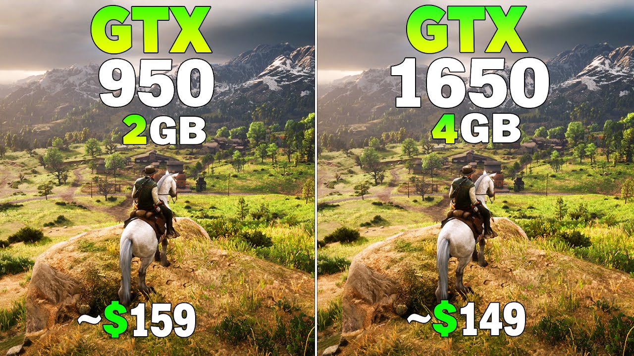 GTX 950 Vs GTX 1650 - Test in 12 Games