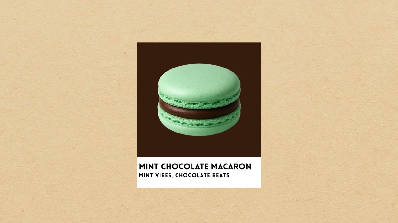 Mint Chocolate Macaron.
