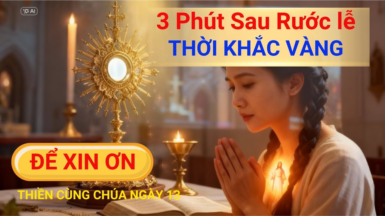 3 Phút Sau Rước lễ Thời Khắc VÀNG ĐỂ XIN ƠN #lờichúachữalành