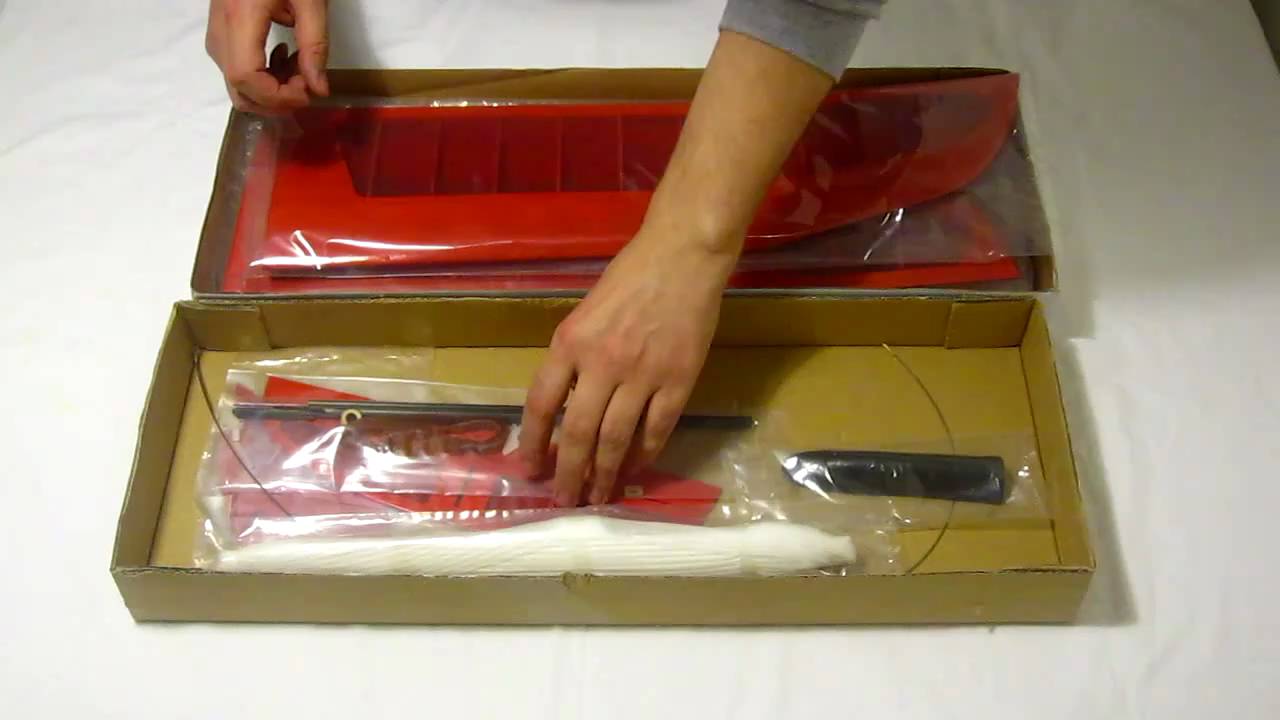 RC Házedlo Canary - co je v krabici - Canary RC Glider - What is in the Box
