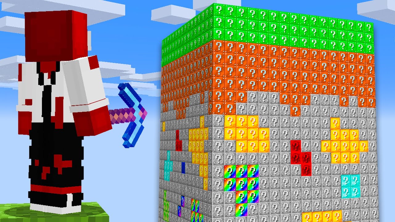 Přežil Jsem 24 Hodin na 1 LUCKY BLOCK CHUNKU v Minecraftu