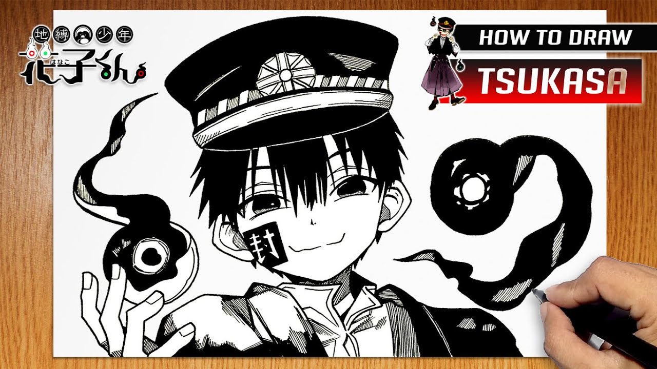 How to draw Tsukasa Yugi from Jibaku Shounen Hanako-kun