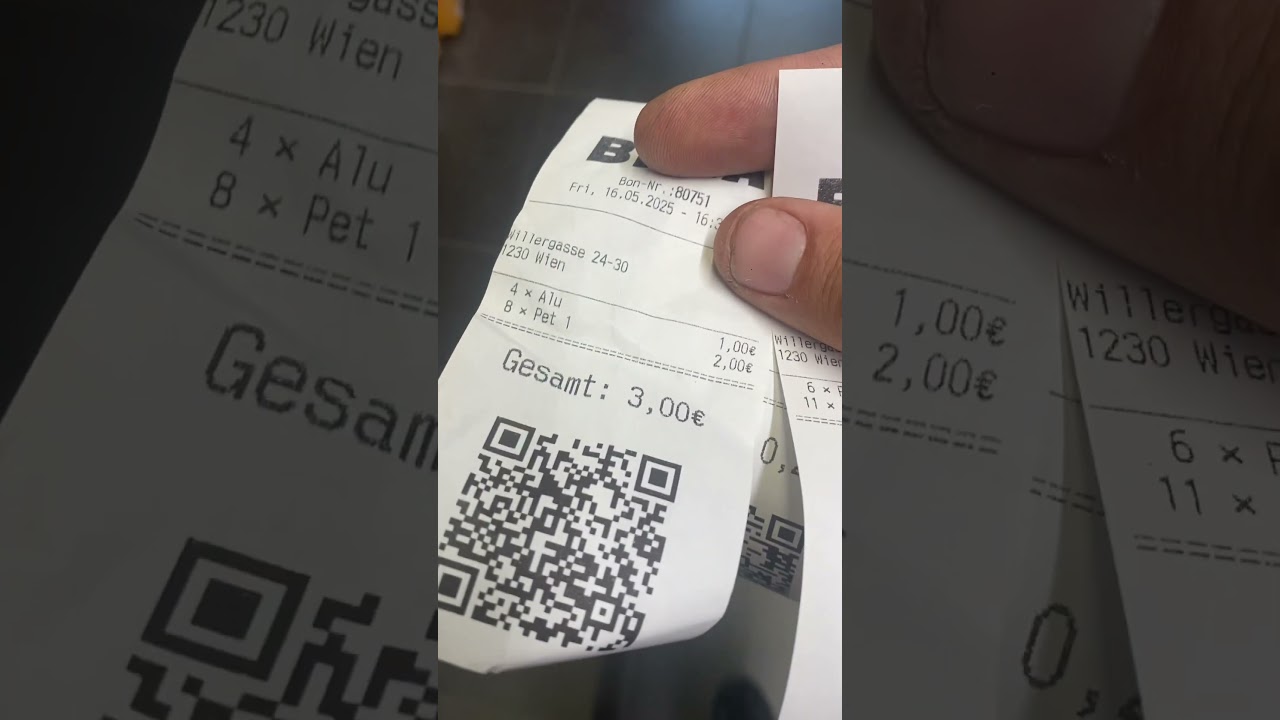 Pfand 💸 becoming rich threw trash #pfand #austria #funny