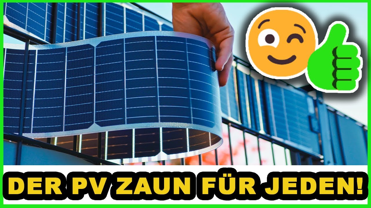 Solar Zaun Sichtschutz! PV Modul für den Zaun! Jetzt ganz einfach als Sichtschutzstreifen verfügbar!