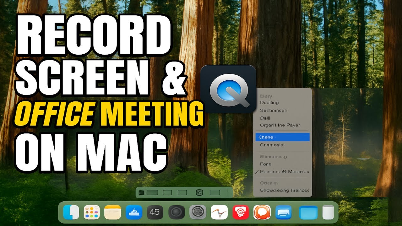 How to Record Screen & Office Meetings on Mac with QuickTime Player | Step-by-Step Guide