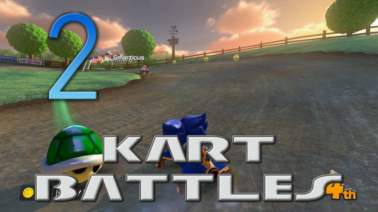 [2] Картинговые битвы (Mario Kart 8 Online с GaLm и командой Derp)