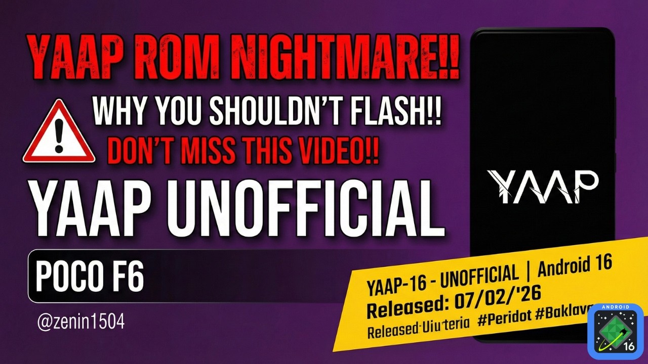 I Regret Flashing This... YAAP 16 Unofficial Review (Poco F6)