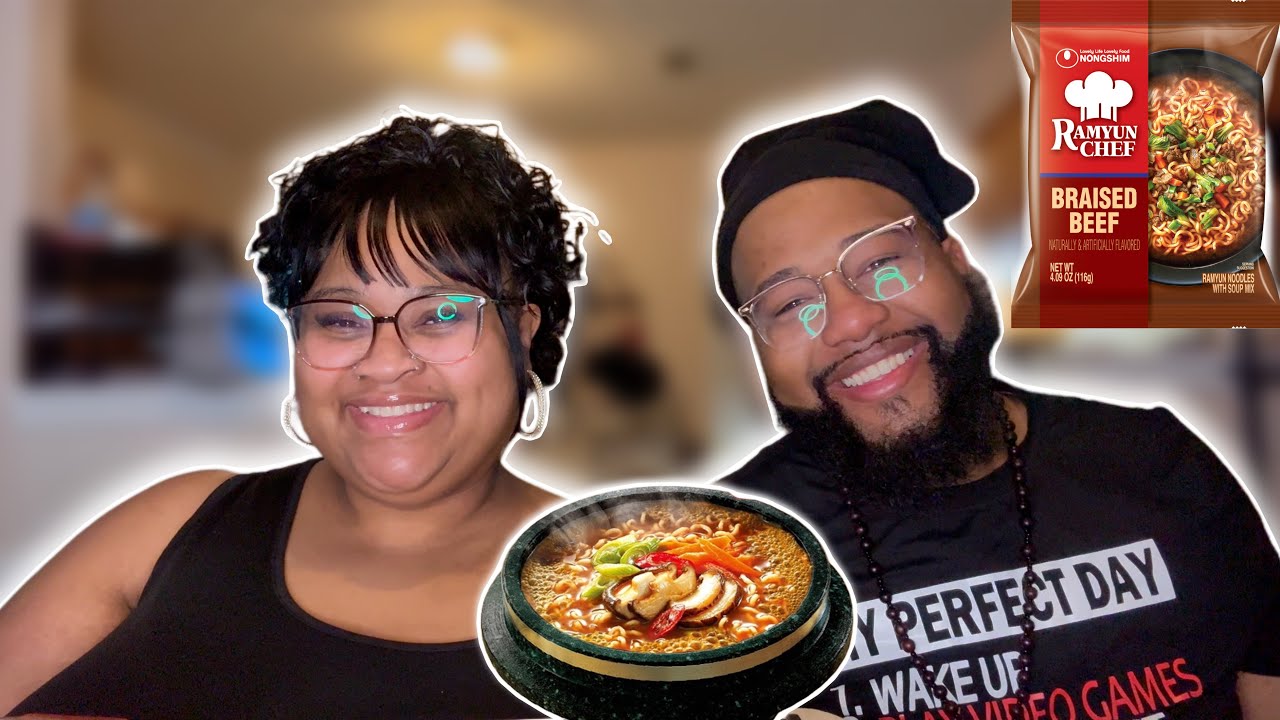 T&LEE TRY RAMEN| BRAISED BEEF MUKBANG