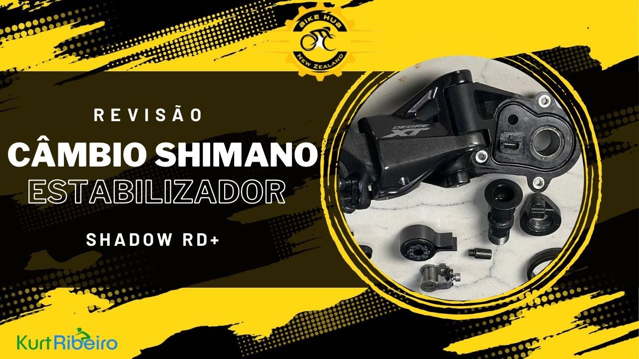 Como revisar o tensor de corrente do câmbio traseiro Shimano Shadow Plus