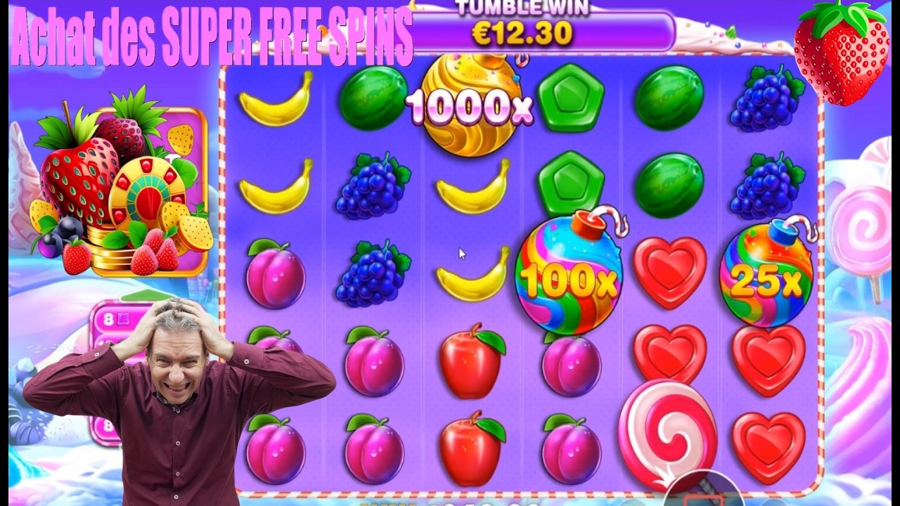 🎰🍭 Sweet Bonanza 1000 🎰🍭 Super Free Spins achet&eacute;s !