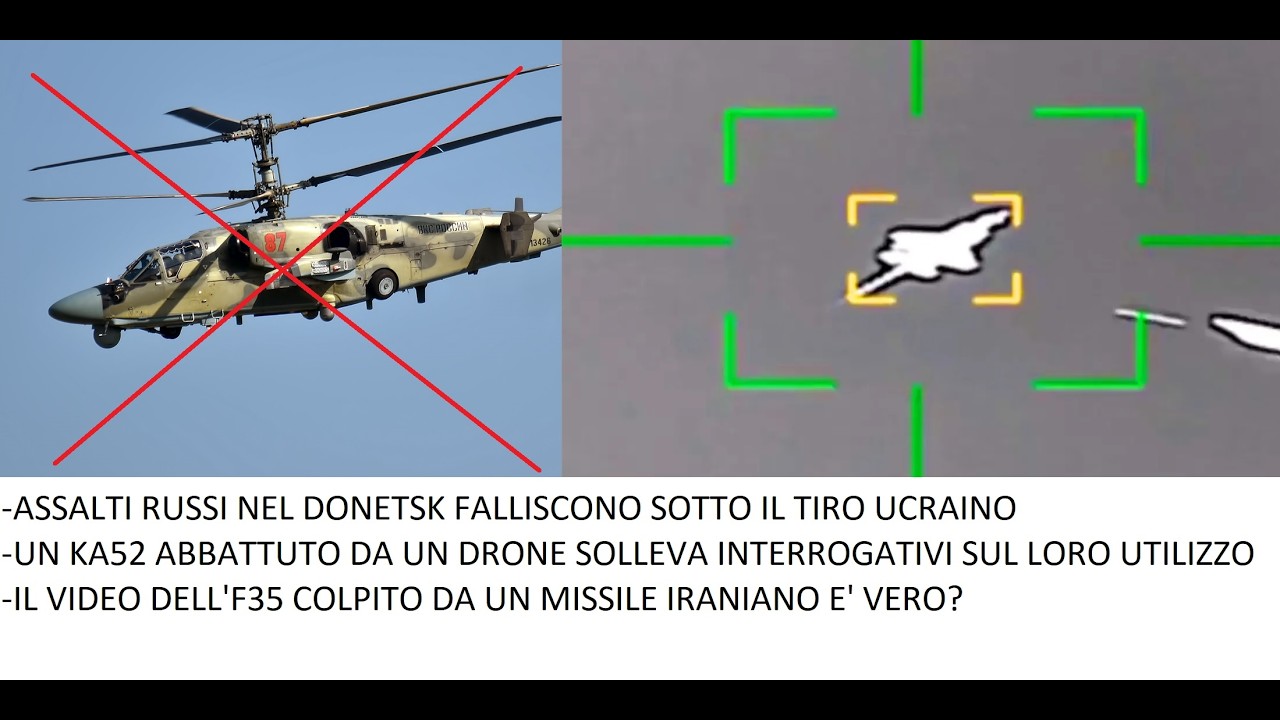 Assalti falliti e un Ka52 abbattuto, giornata nera per Putin - Le ipotesi sull'F35 colpito