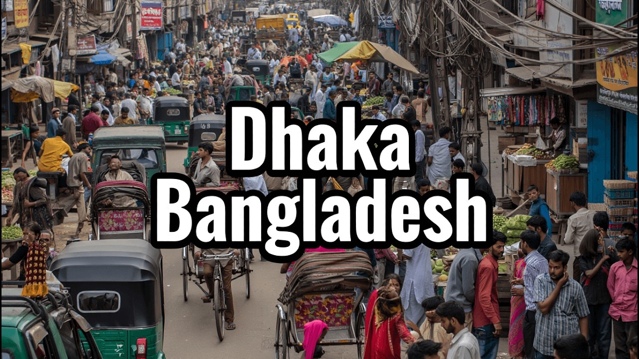 Dhaka’s Crowded Street Markets in 4K – POV Walking Tour