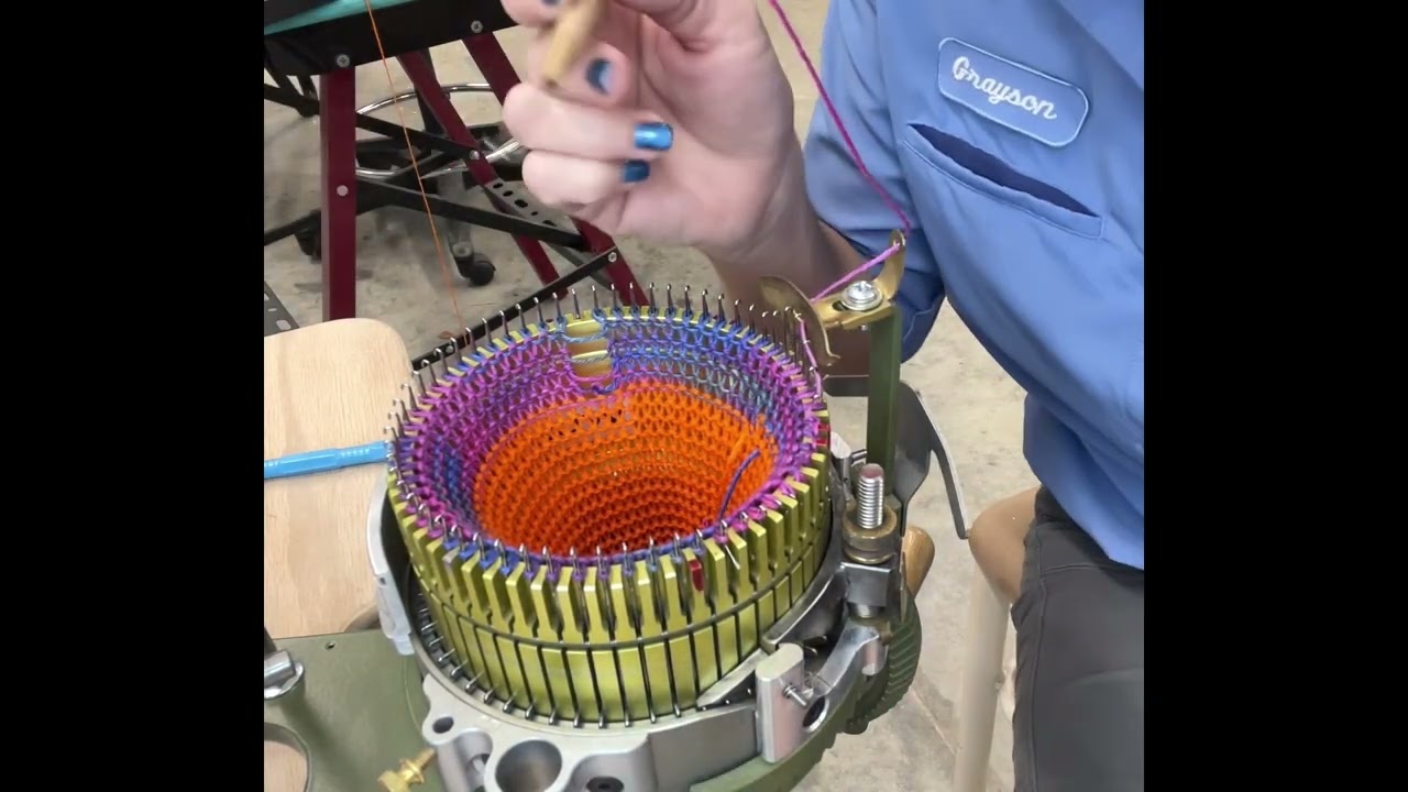 How to pick up a dropped stitch on a CSM