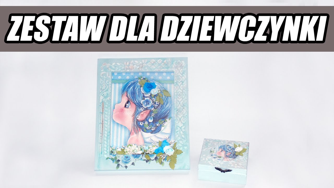 Decoupage krok po kroku - zestaw dla dziewczynki - poradnik