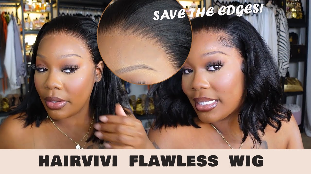 A Really Realistic Wig with Natural Pre-plucked Hairline | Hairvivi Elegant & Effortless