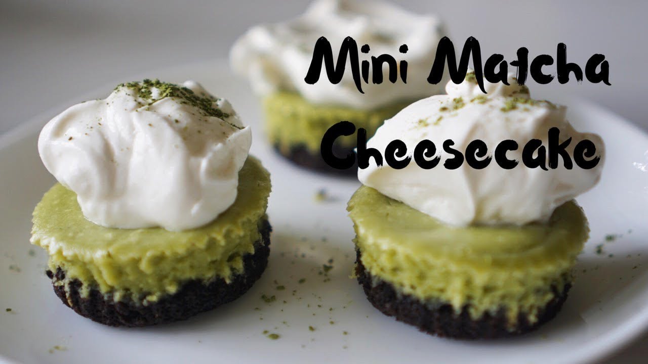 Mini  Matcha Chesecake - Treats By Jenny
