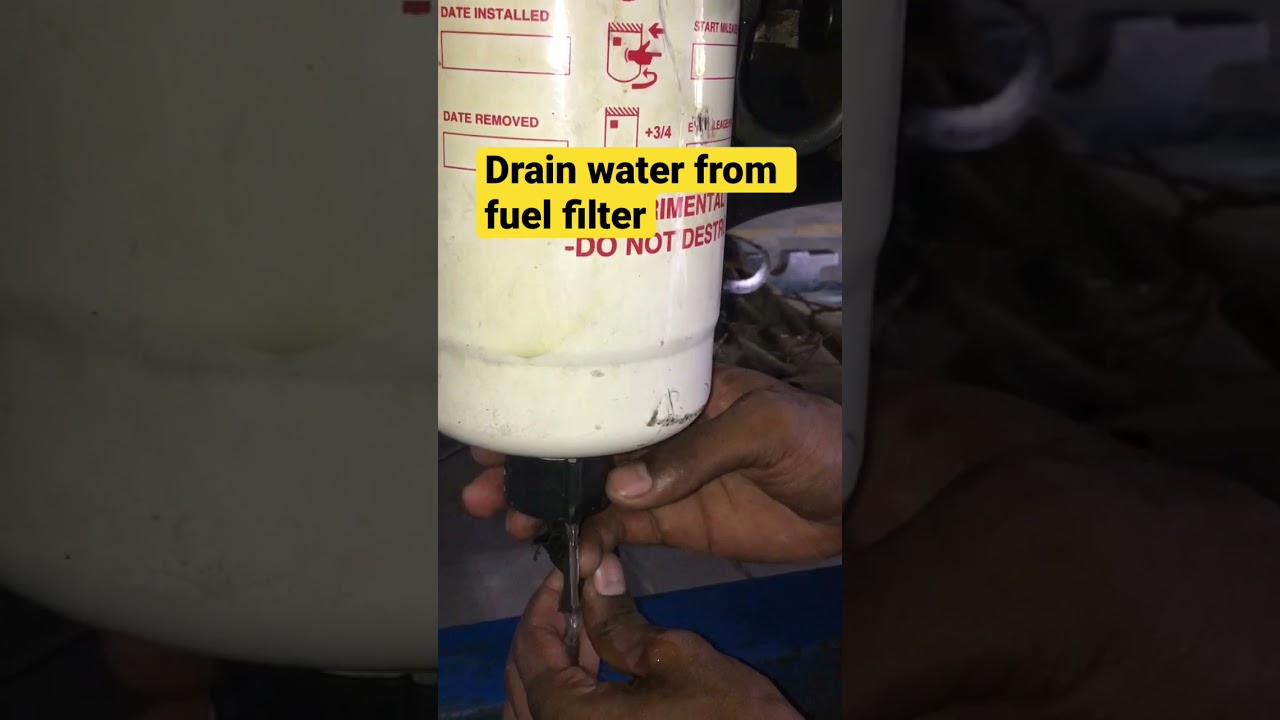 How to Drain water from diesel & petrol fuel filter#filter #diesel #short