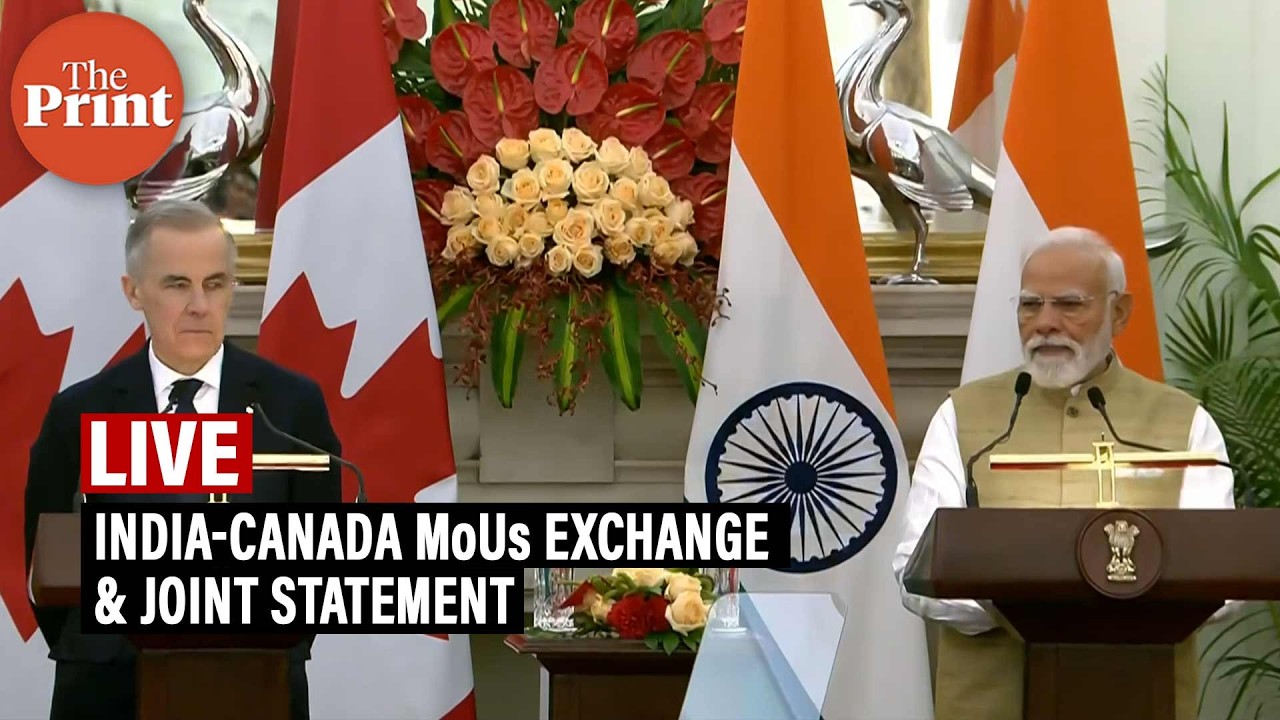 LIVE: India-Canada MoUs Exchange & Joint Statement | PM Modi | Mark Carney | Trade ties |Middle East