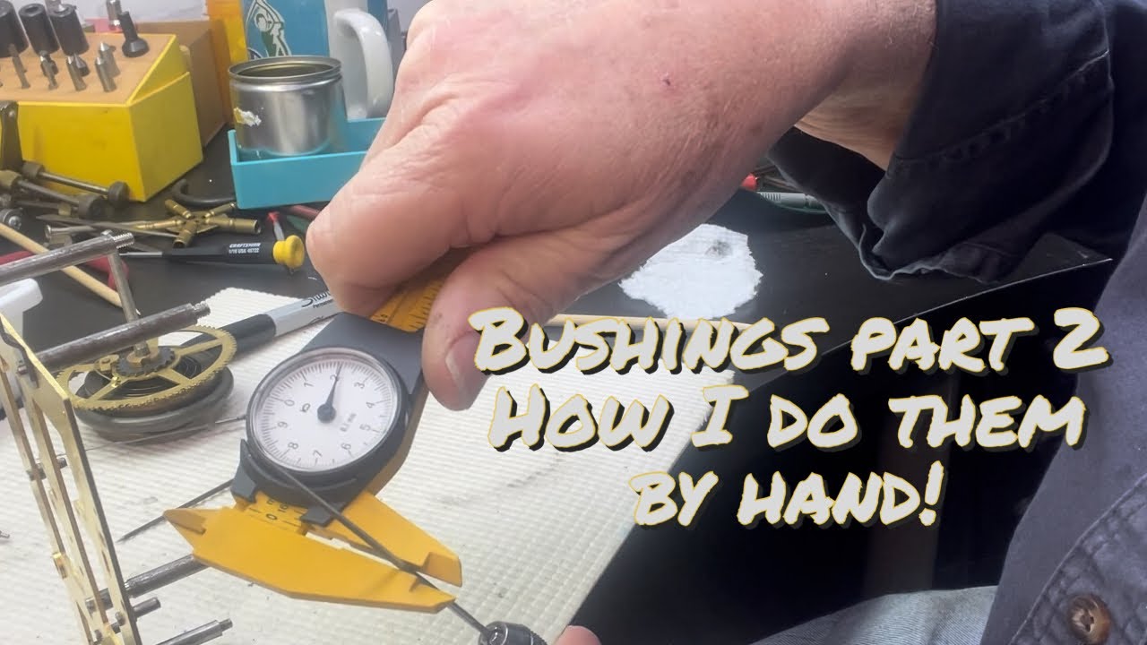 Bushings part 2. How I do them by hand! #clock repairing