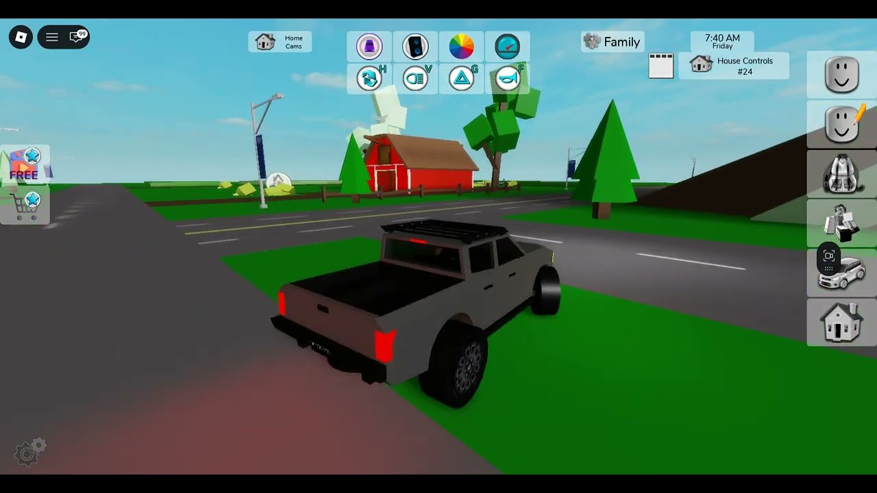 Today we played Brookhaven In a big house (Roblox)